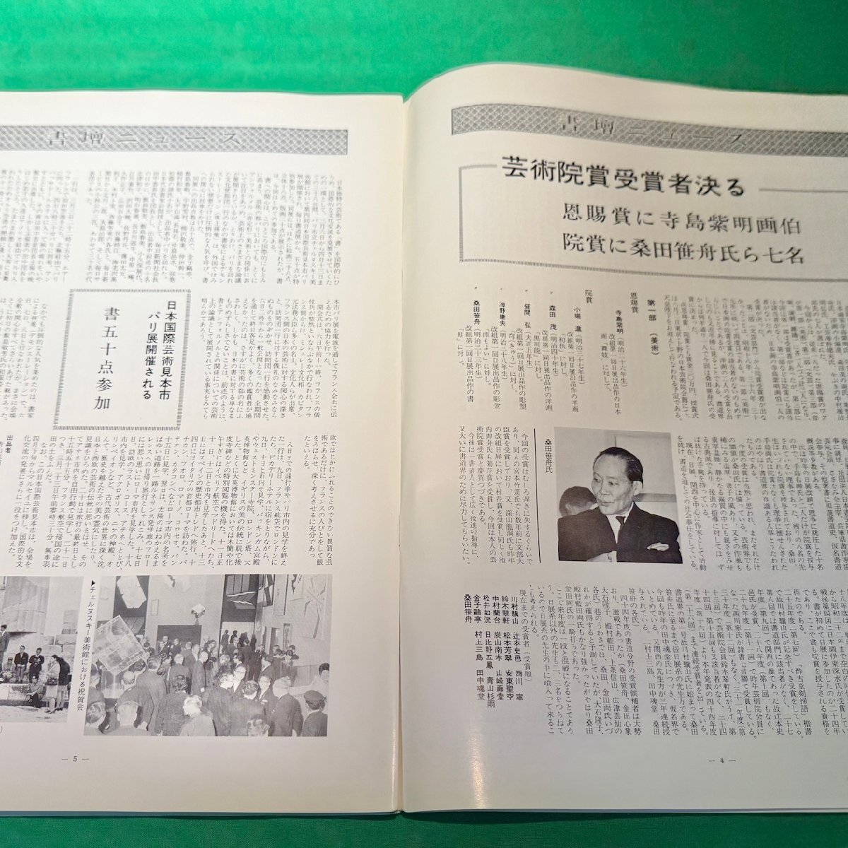 月刊 書壇 5号 1970年 5月 書壇ニュース社 双美堂 日本国際芸術見本市 パリ展 書道芸術学院展 書壇ギャラリー 他 書道 古本_画像7