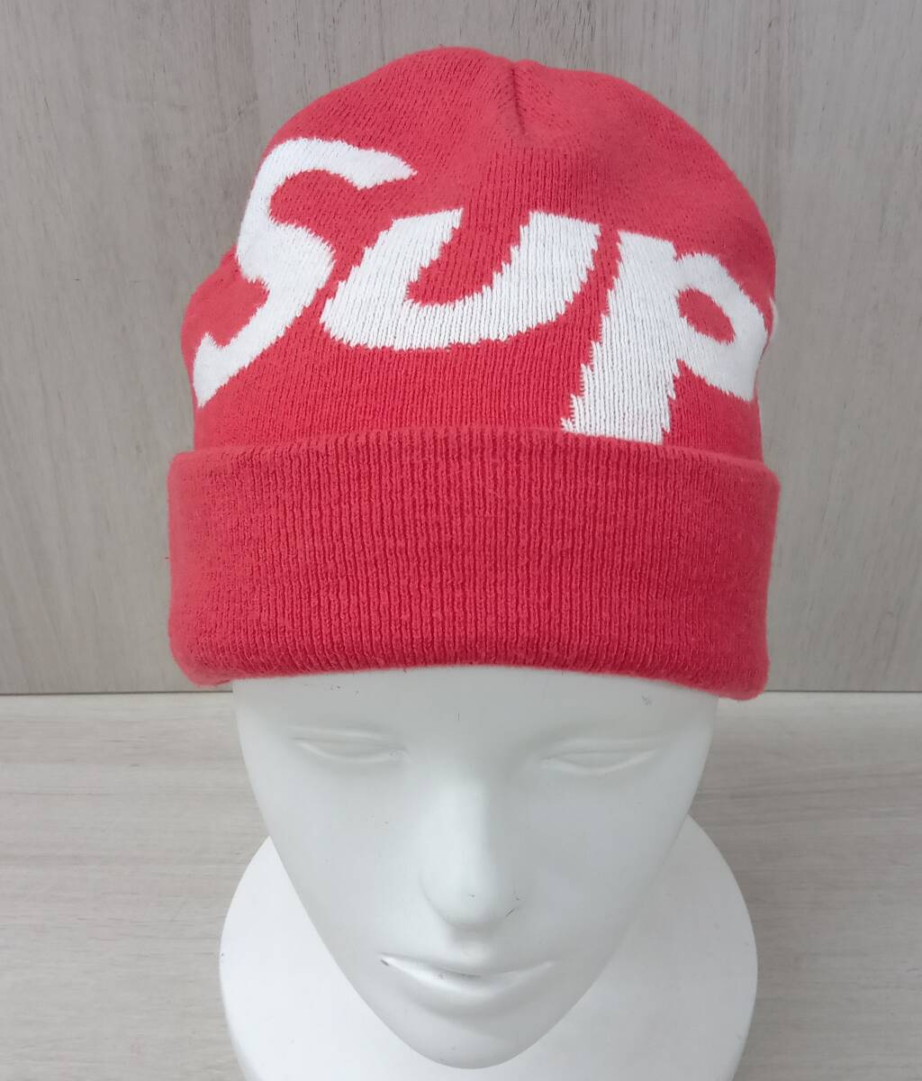 Supreme/シュプリーム/ニット帽/Big Logo Beanie/コットンカシミヤ/レッド