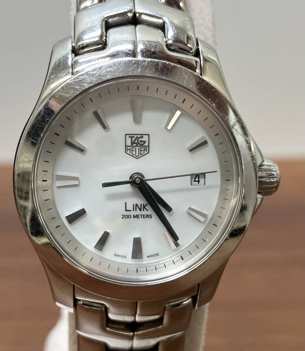 TAG HEUER WJF1310 LINK シェル文字盤 レディース リンク クォーツ