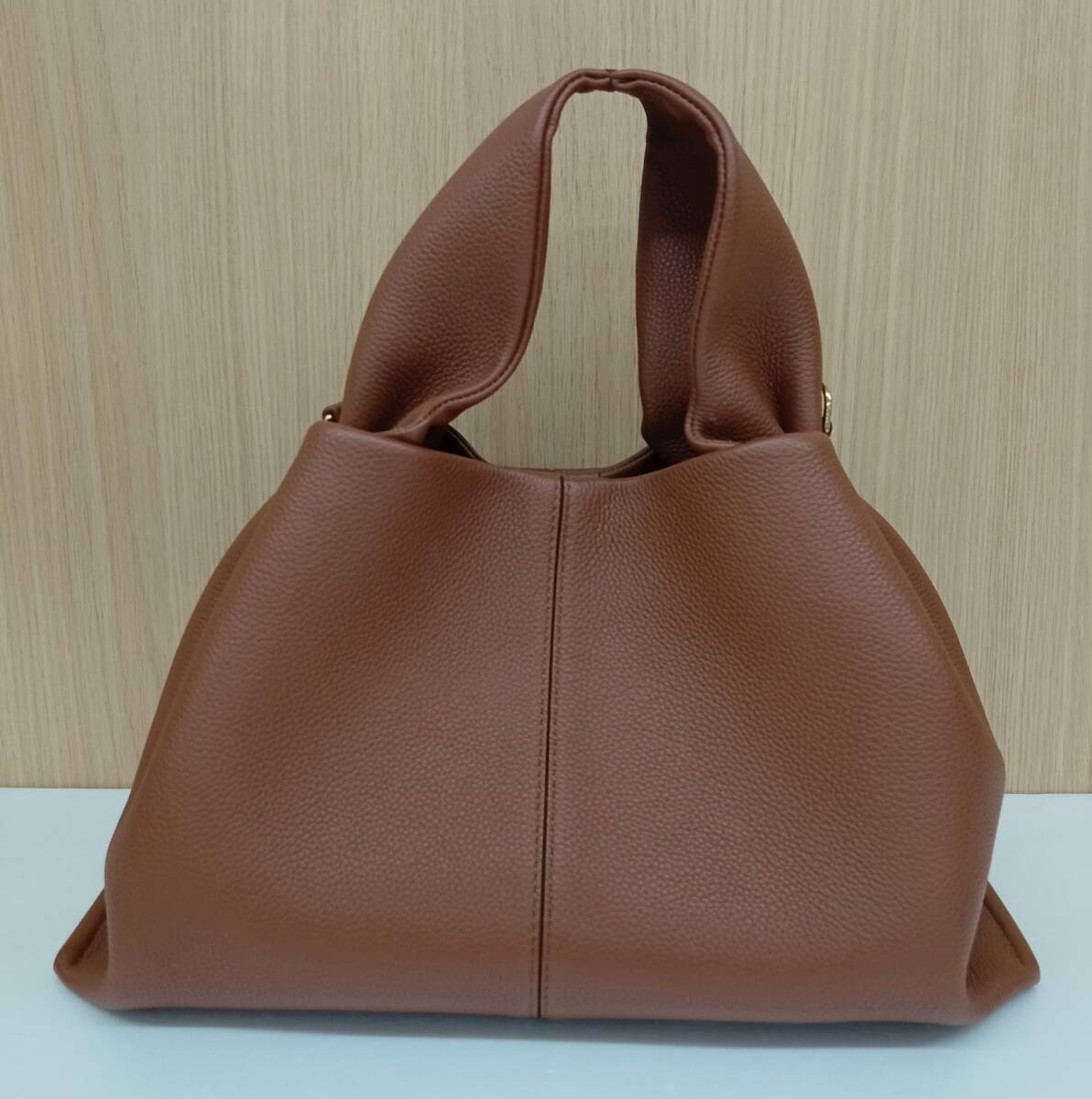 POLENE ポレーヌ ハンドバッグ レザー ショルダー欠品 ブラウン POLENE ポレーヌ ハンドバッグ レザー ショルダー欠品 ブラウン