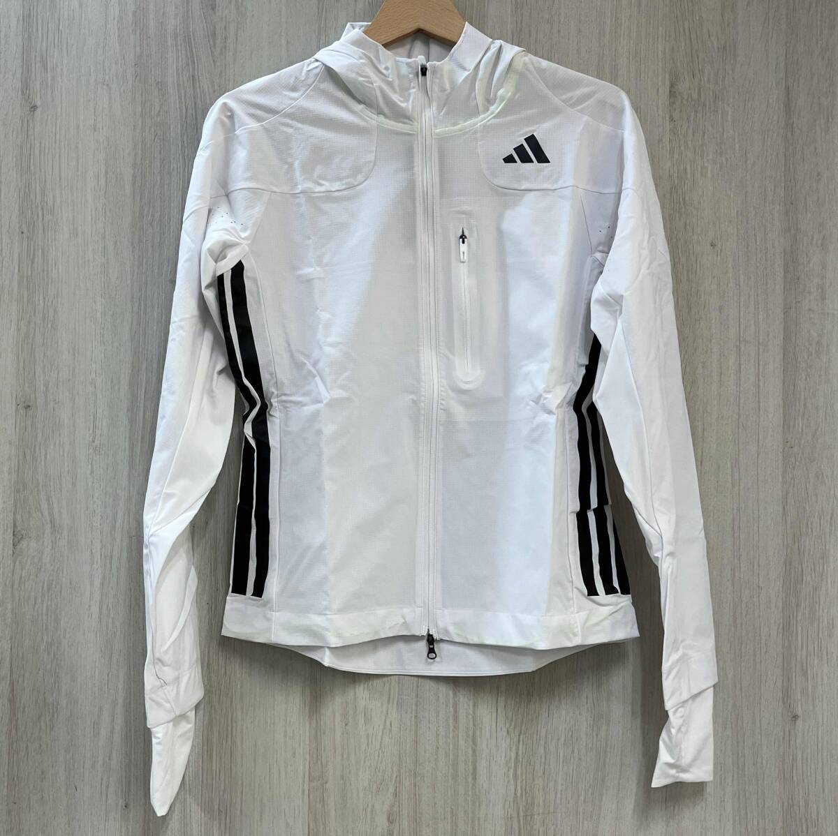【タグ付き】adidas adizeroランニングジャケット レディース M JC6645 White_画像1
