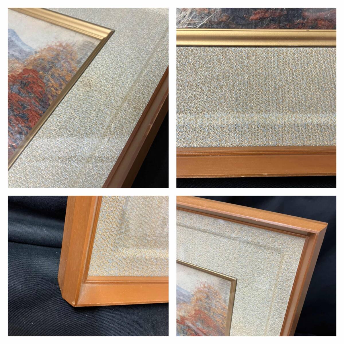 山内一生 和紙画 紅葉 小原工芸紙 美術 額 風景画 インテリア 山内一生 和紙画 紅葉 小原工芸紙 美術 額 風景画 インテリア