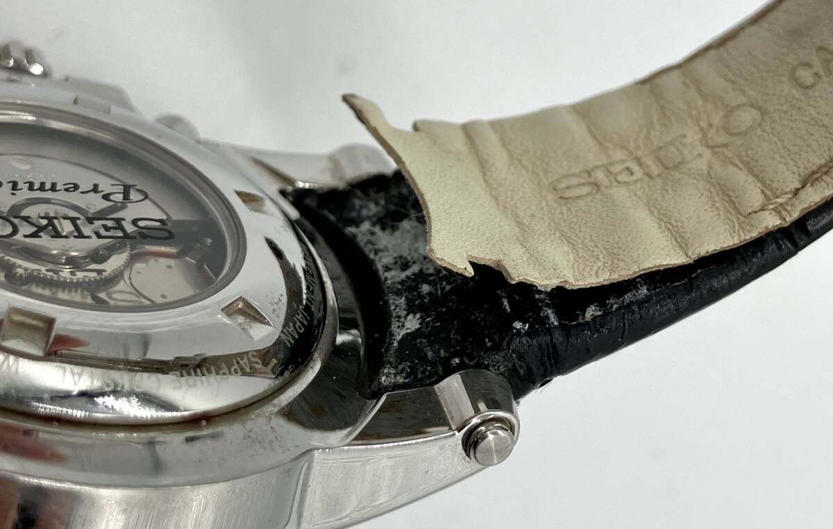 ジャンク【1円スタート】【ベルト劣化】 SEIKO セイコー Premier ジャンク【1円スタート】【ベルト劣化】 SEIKO セイコー Premier