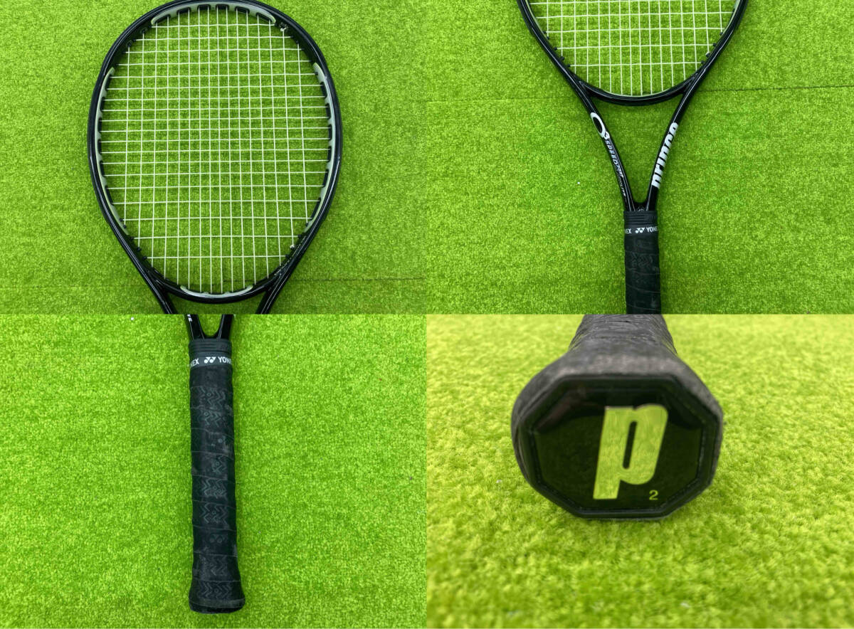 Prince/プリンス O3 SPEED PORT BLACK LITE (2007) テニスラケット グリップサイズ2_画像2