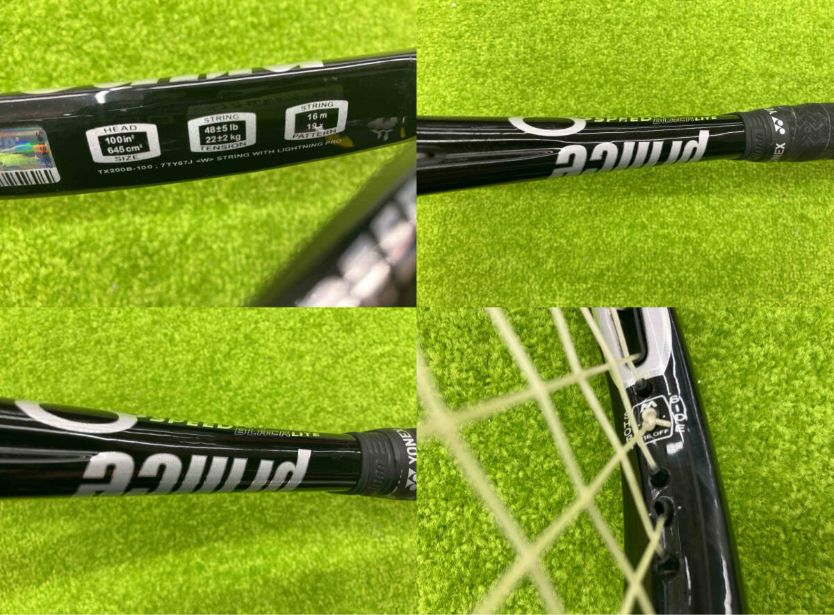 Prince/プリンス O3 SPEED PORT BLACK LITE (2007) テニスラケット グリップサイズ2_画像4