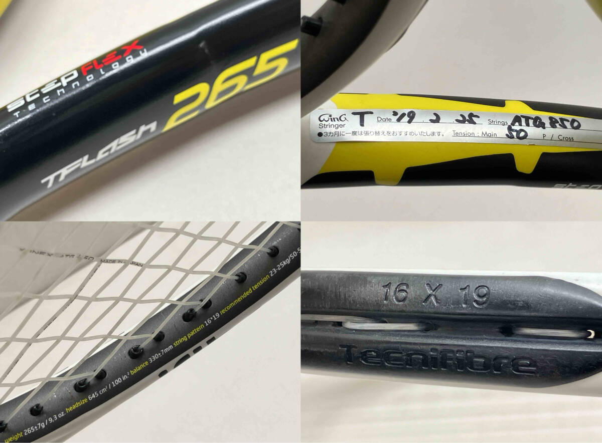 Yahoo!オークション - Tecnifibre テクニファイバー TFLASH265