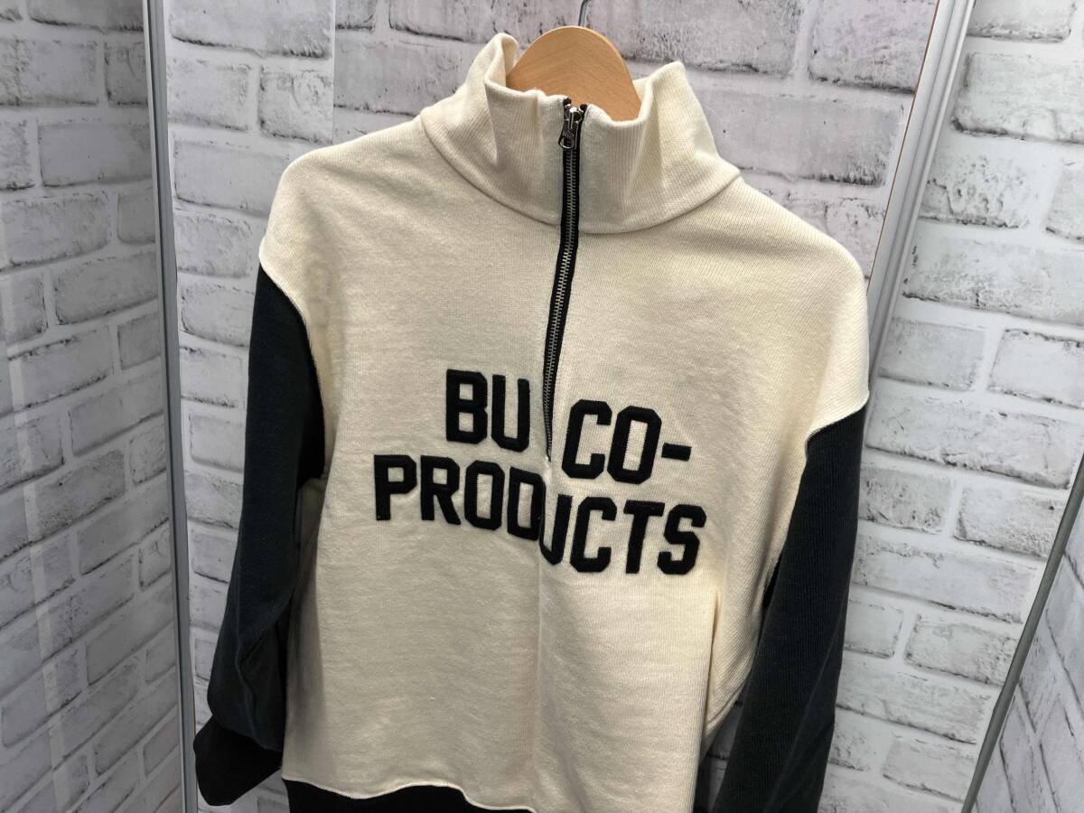 THE REAL McCOY’S ／ ザリアルマッコイズ ／ BUCO HALF-ZIP MOTORCYCLE JERSEY ／ スウェット ／ ホワイト ／Mサイズ
