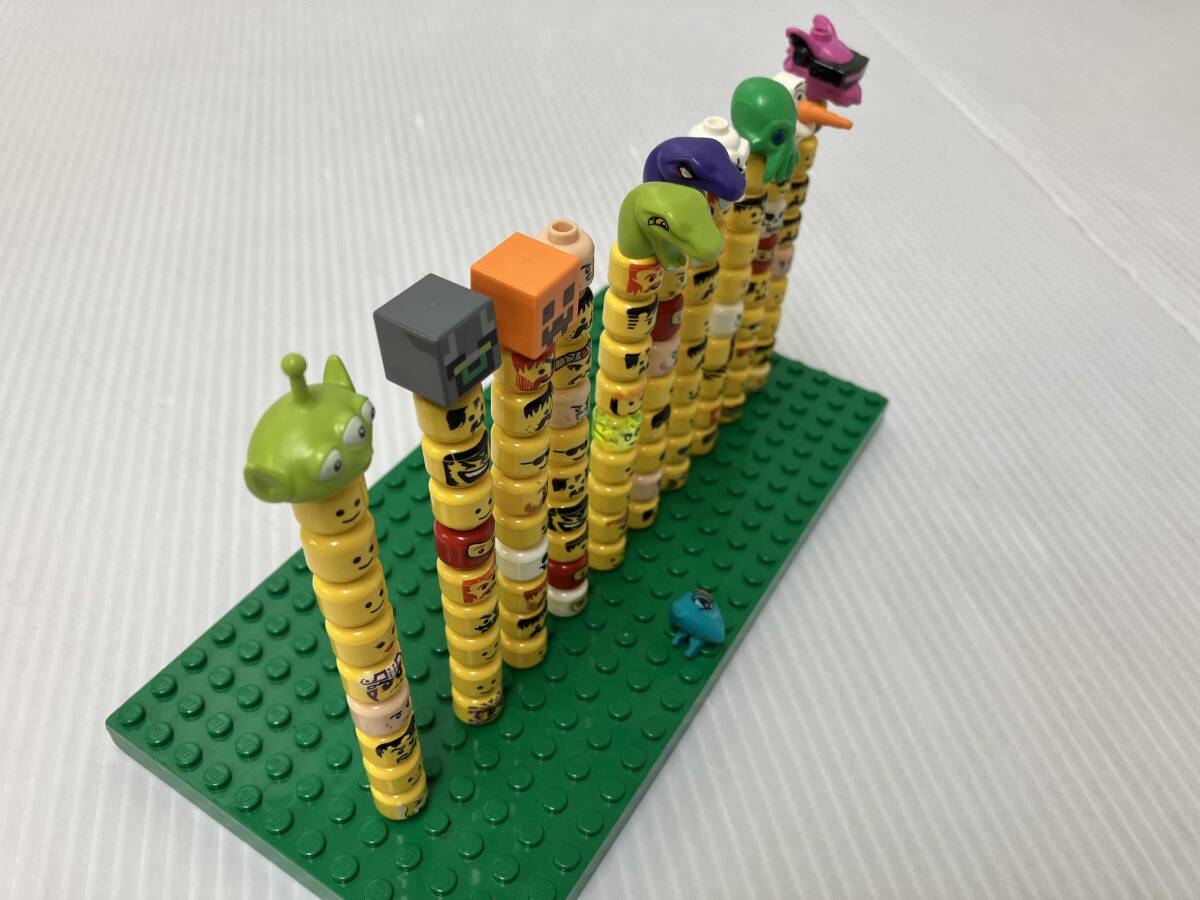 LEGO レゴ ミニフィグ用 ヘッド 頭 顔 パーツのみ 大量 100個 LEGO レゴ ミニフィグ用 ヘッド 頭 顔 パーツのみ 大量 100個