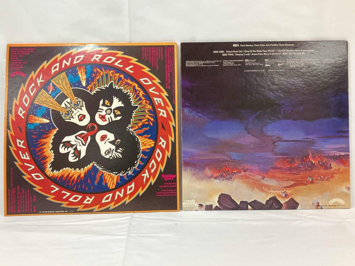 LP盤】【帯あり】 KISS レコード 2枚セット 地獄の軍団 地獄の LP盤】【帯あり】 KISS レコード 2枚セット 地獄の軍団 地獄の