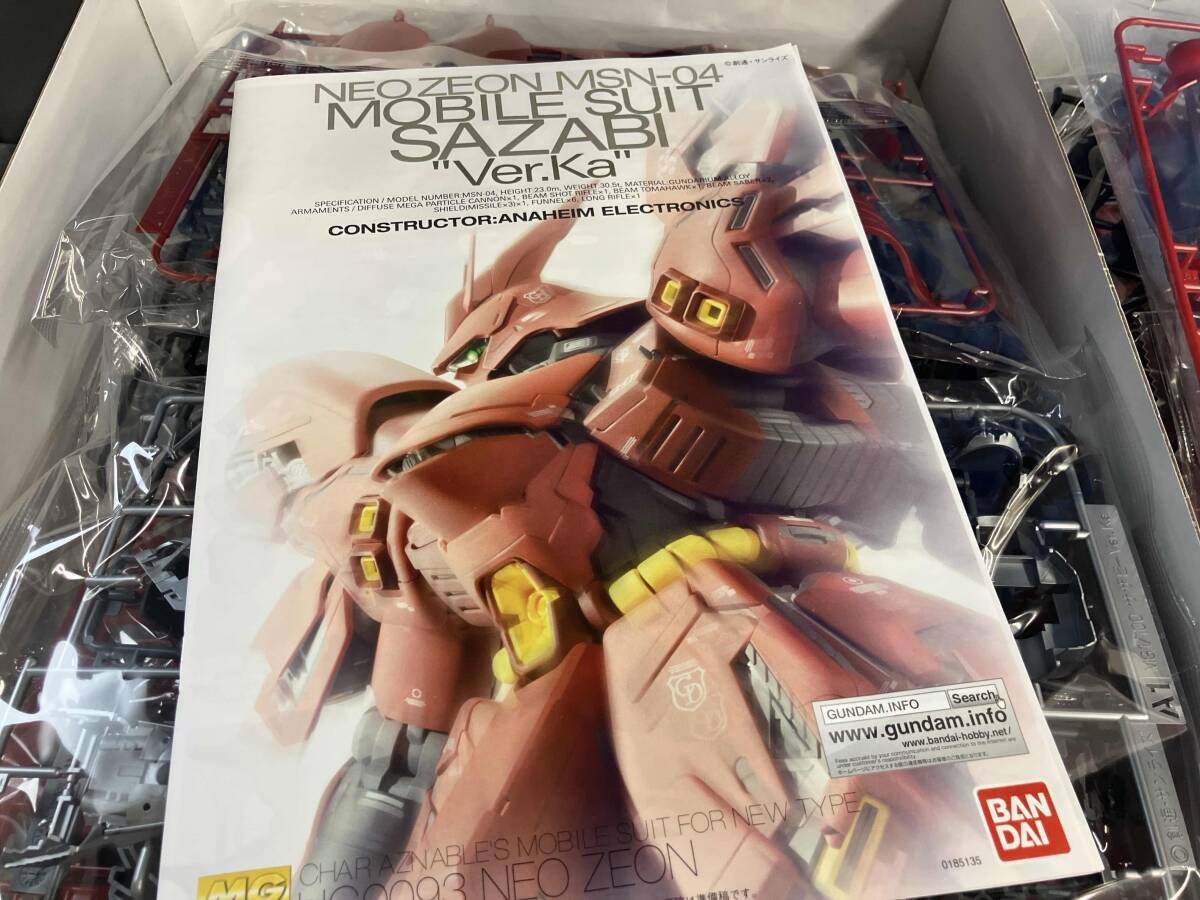 プラモデル (再販)バンダイ 1/100 MSN-04 サザビー Ver.Ka MG プラモデル (再販)バンダイ 1/100 MSN-04 サザビー Ver.Ka MG