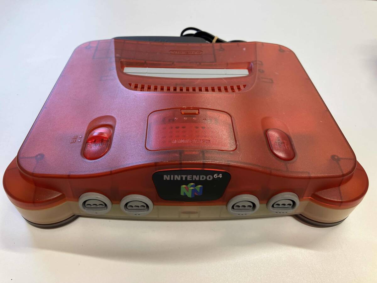 人気ブランド ジャンク クリアレッド本体 Nintendo64 【通電確認済み】 本体、アクセサリー