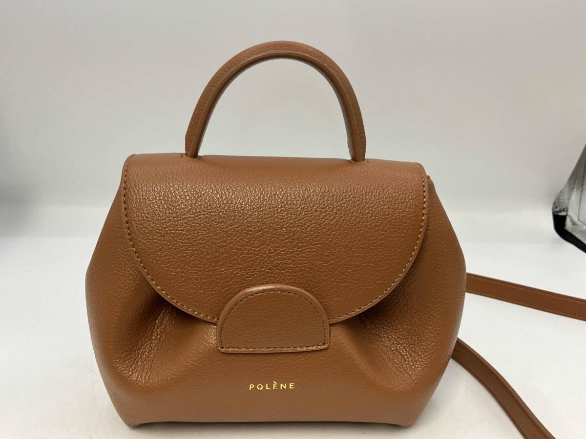 POLENE ポレーヌ ショルダーバッグ2WAYタイプ ブラウン系 POLENE ポレーヌ ショルダーバッグ2WAYタイプ ブラウン系