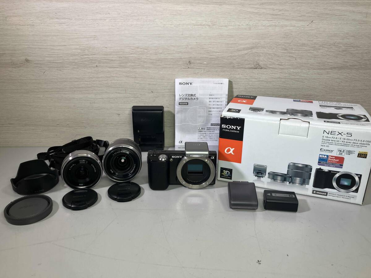 Yahoo!オークション - SONY ソニー NEX-5D(B) ダブルレンズ Yahoo!オークション - SONY ソニー NEX-5D(B) ダブルレンズ