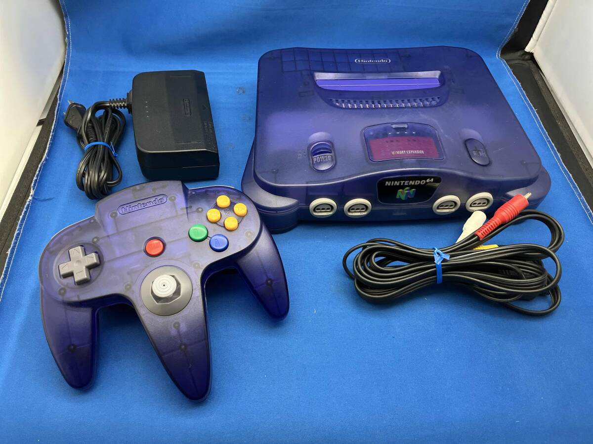ニンテンドー64 ミッドナイトブルー(本体、アクセサリー)|売買 ニンテンドー64 ミッドナイトブルー(本体、アクセサリー)|売買