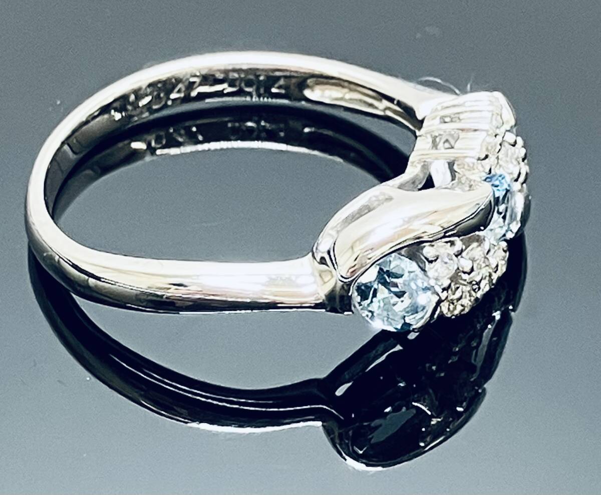 Pt900 プラチナ リング 指輪 ダイヤモンド 0.14ct 13号 4.5g Pt900 プラチナ リング 指輪 ダイヤモンド 0.14ct 13号 4.5g