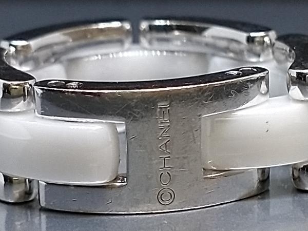 CHANEL シャネル ウルトラコレクション リング 18K ホワイトゴールド 750 ホワイトセラミック 8/48号 ブランドアクセサリー 店舗受取可_画像4