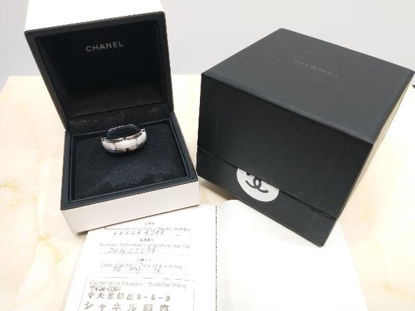 CHANEL シャネル ウルトラコレクション リング 18K ホワイトゴールド 750 ホワイトセラミック 8/48号 ブランドアクセサリー 店舗受取可_画像8
