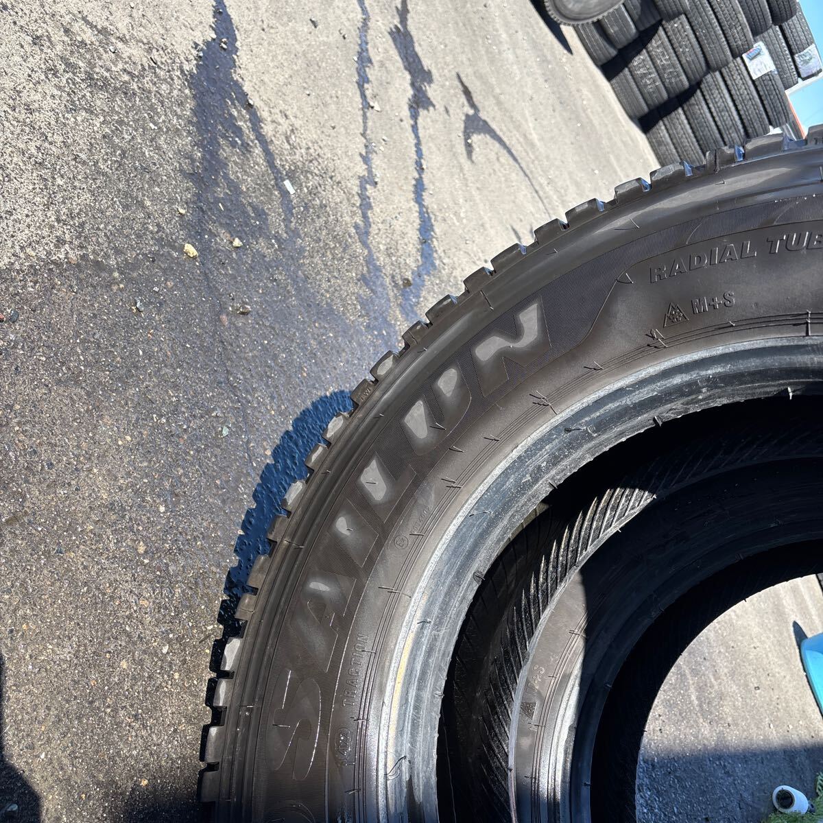 265/70R19.5 SAILUN SW05 中古冬タイヤ 2本:25000円_画像6
