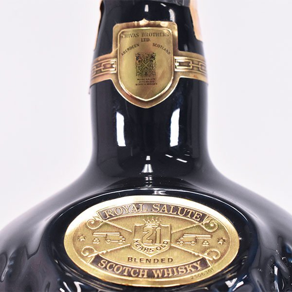 1円~☆ロイヤル サルート 21年 青 陶器ボトル ※ 700ml/1,328g 1円~☆ロイヤル サルート 21年 青 陶器ボトル ※ 700ml/1,328g
