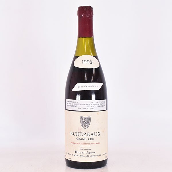 ☆アンリ ジャイエ エシェゾー 1992年 赤 ※ 750ml 13.5% コート ☆アンリ ジャイエ エシェゾー 1992年 赤 ※ 750ml 13.5% コート