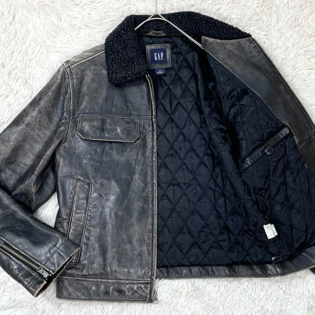 希少/90's/OLD GAP オールドギャップ レザージャケット 革ジャン 希少/90's/OLD GAP オールドギャップ レザージャケット 革ジャン
