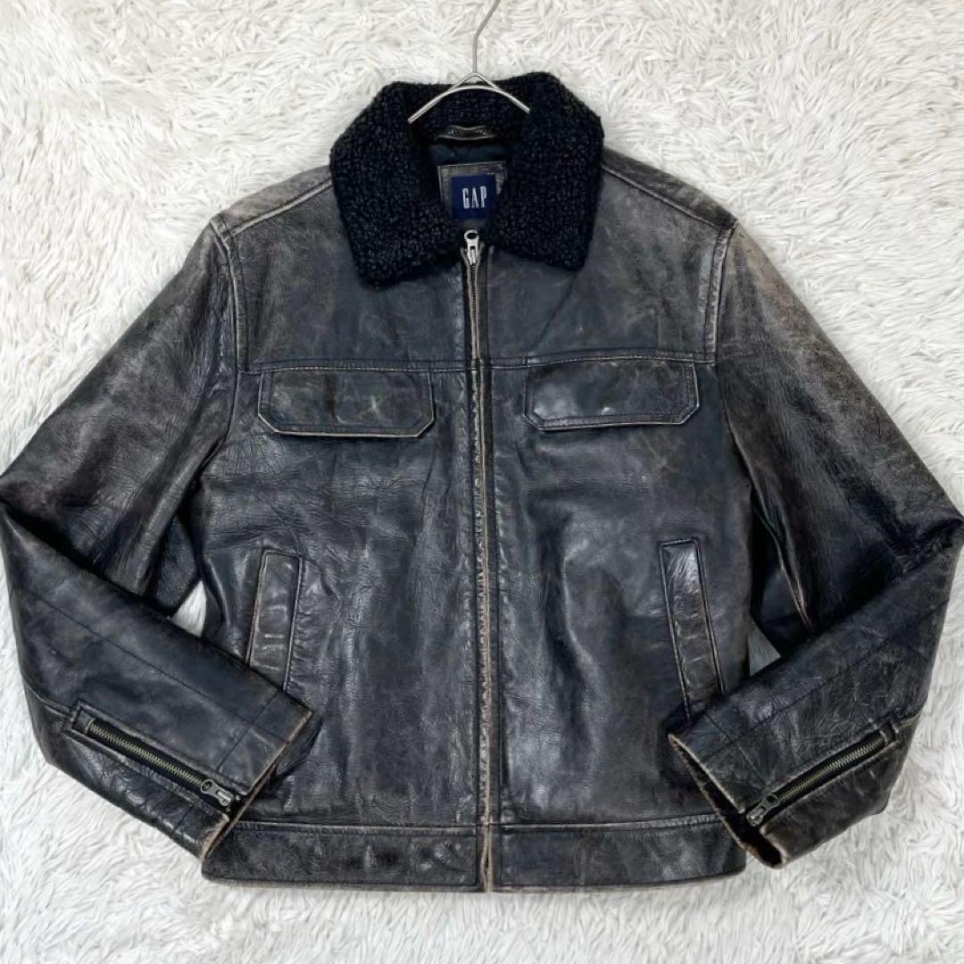 希少/90's/OLD GAP オールドギャップ レザージャケット 革ジャン 希少/90's/OLD GAP オールドギャップ レザージャケット 革ジャン