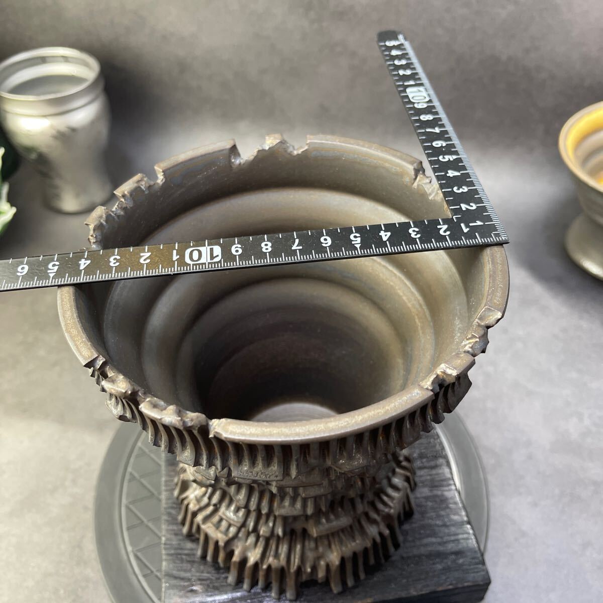 あ916 HAND Made 植木鉢 陶器検(アガベ パキプス 姫巌竜 帝釈天 あ916 HAND Made 植木鉢 陶器検(アガベ パキプス 姫巌竜 帝釈天