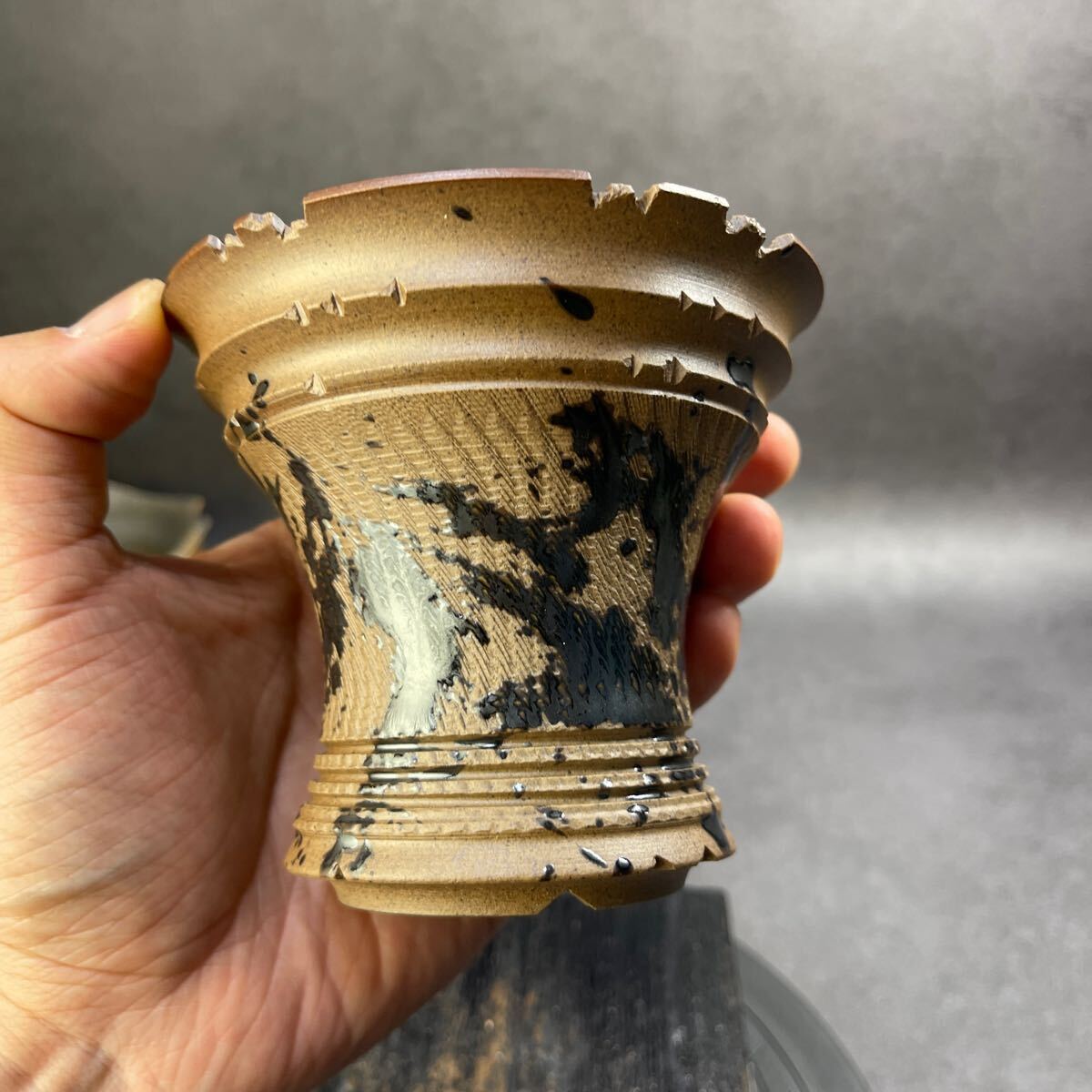 さ768 HAND Made 植木鉢 陶器検(アガベ パキプス 姫巌竜 帝釈天 さ768 HAND Made 植木鉢 陶器検(アガベ パキプス 姫巌竜 帝釈天