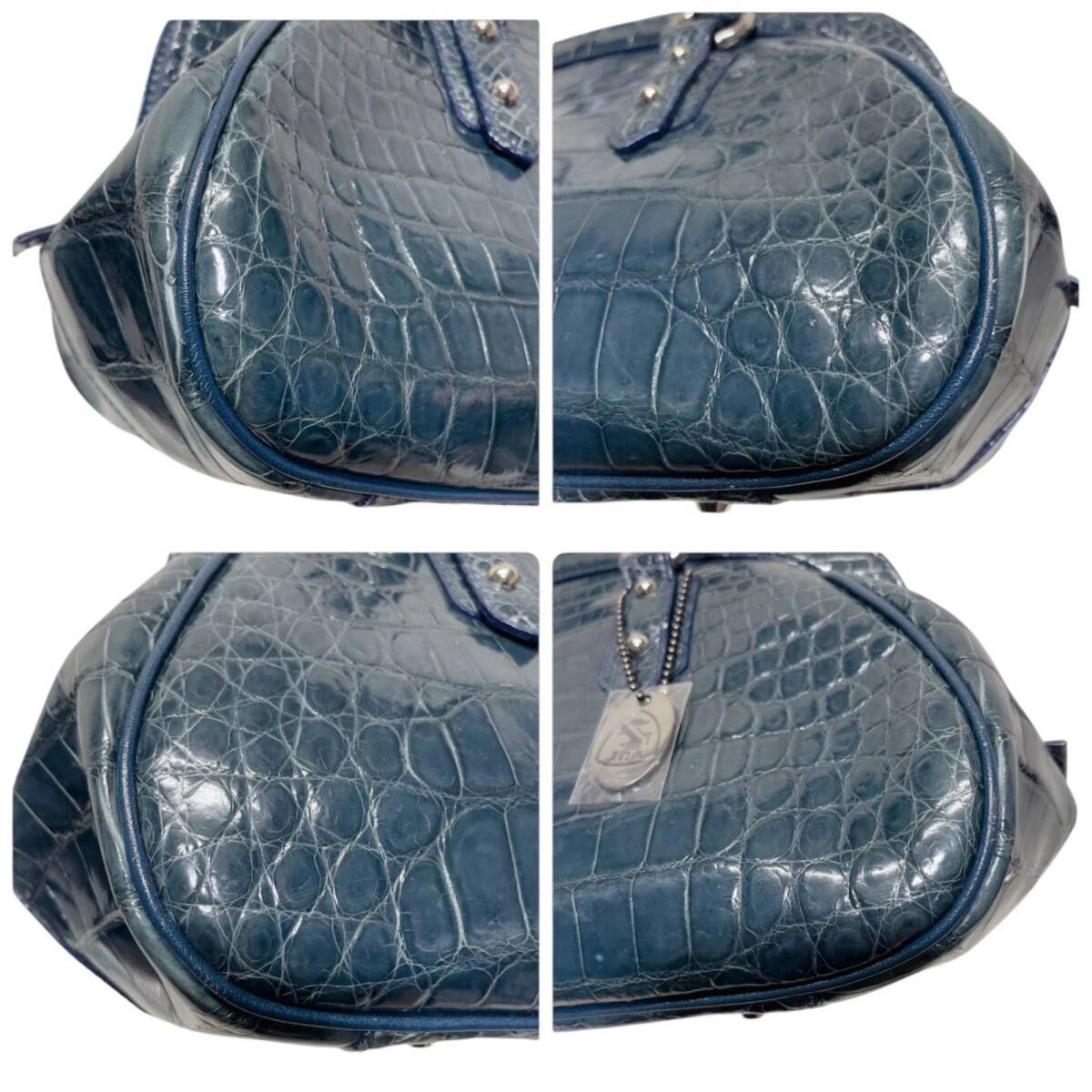 極美品 JRA 希少色 クロコダイル クロコ 本革 三宝 センター取り 極美品 JRA 希少色 クロコダイル クロコ 本革 三宝 センター取り