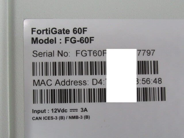 [ б/у ][ лицензия временные ограничения 2028 год 4 месяц ~6 до до ]FortiGate-60F Fortinet FG-60F унификация система безопасности UTM [ бизнес ho n для бизнеса телефонный аппарат корпус ]