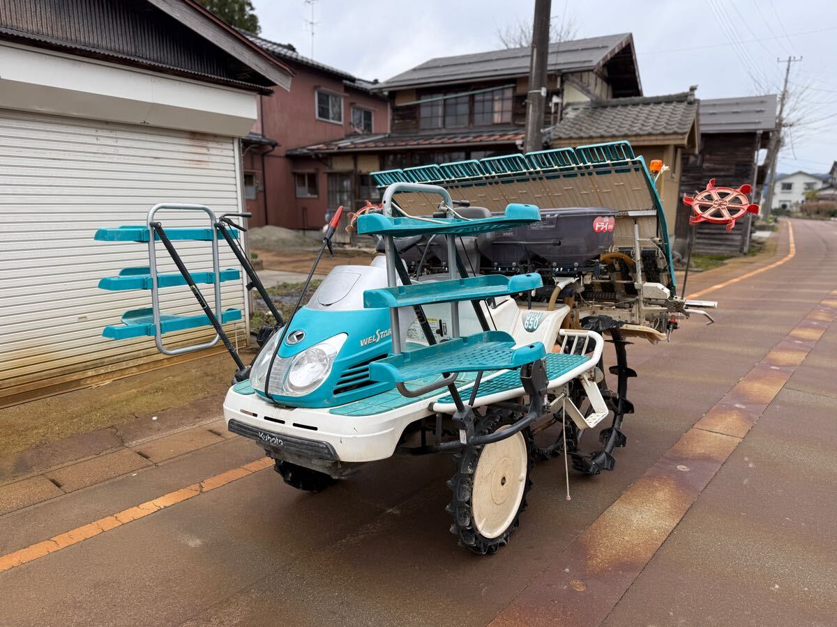 新潟県長岡発」クボタ 田植機 SPU650 6条 自動水平 パワステ 新潟県長岡発」クボタ 田植機 SPU650 6条 自動水平 パワステ