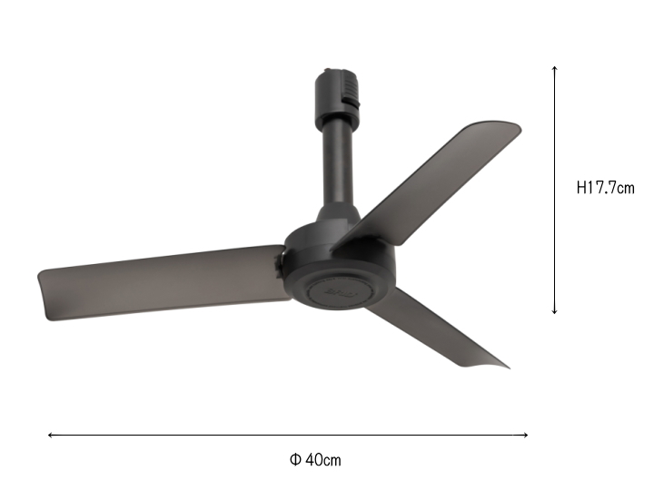 ダクトレールファン ホワイト 白 DCモーター ベーシック Φ40 おしゃれ ダクトレール専用 シーリングファン 空気循環 サーキュレーター_画像7