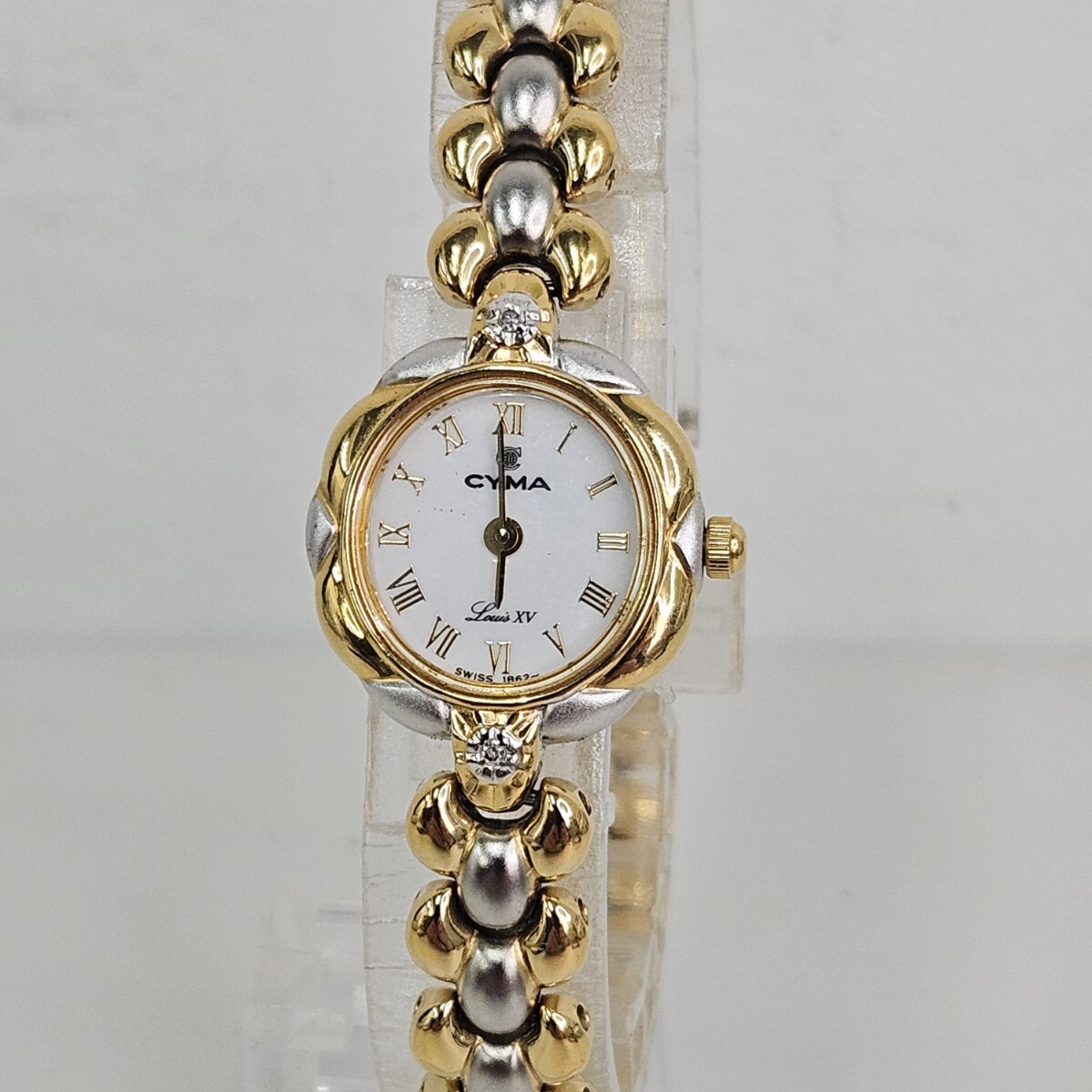 CYMA Louis XV レディース クォーツ時計/現状渡し/GOLD×SILVER CYMA Louis XV レディース クォーツ時計/現状渡し/GOLD×SILVER