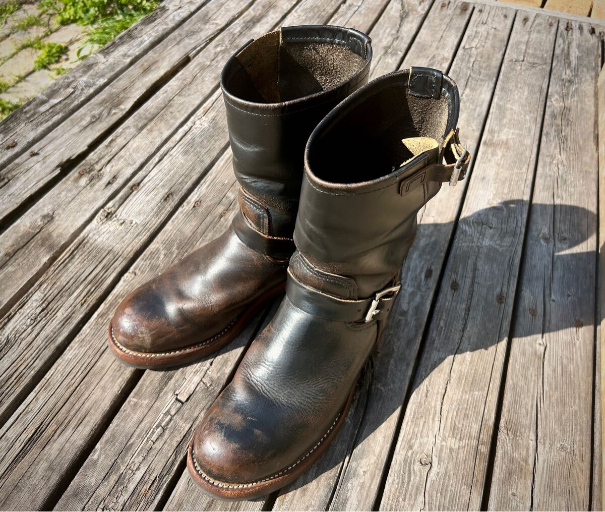程度良好◇USA製REDWINGレッドウィングPT91エンジニアブーツ◇茶 程度良好◇USA製REDWINGレッドウィングPT91エンジニアブーツ◇茶