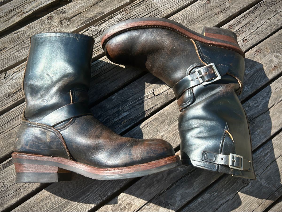 程度良好◇USA製REDWINGレッドウィングPT91エンジニアブーツ◇茶 程度良好◇USA製REDWINGレッドウィングPT91エンジニアブーツ◇茶