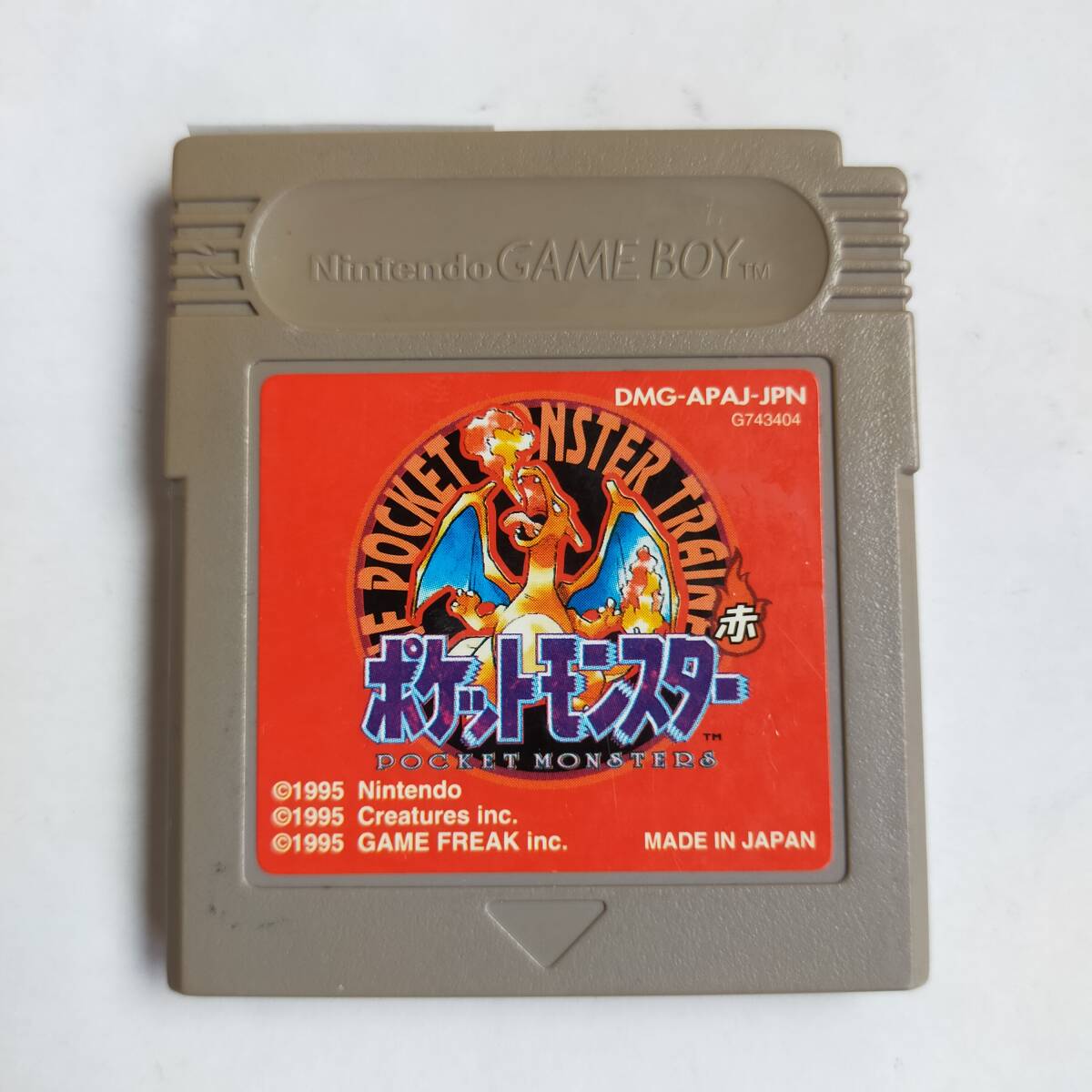 ポケットモンスター 赤 GameBoy ゲームボーイ 動作確認済・端子 ポケットモンスター 赤 GameBoy ゲームボーイ 動作確認済・端子