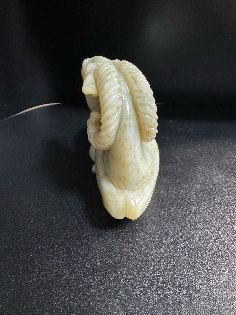 羊 石古砡 砡製物 和田玉 清時代中国古美術骨董 雕刻アンティ一 羊 石古砡 砡製物 和田玉 清時代中国古美術骨董 雕刻アンティ一