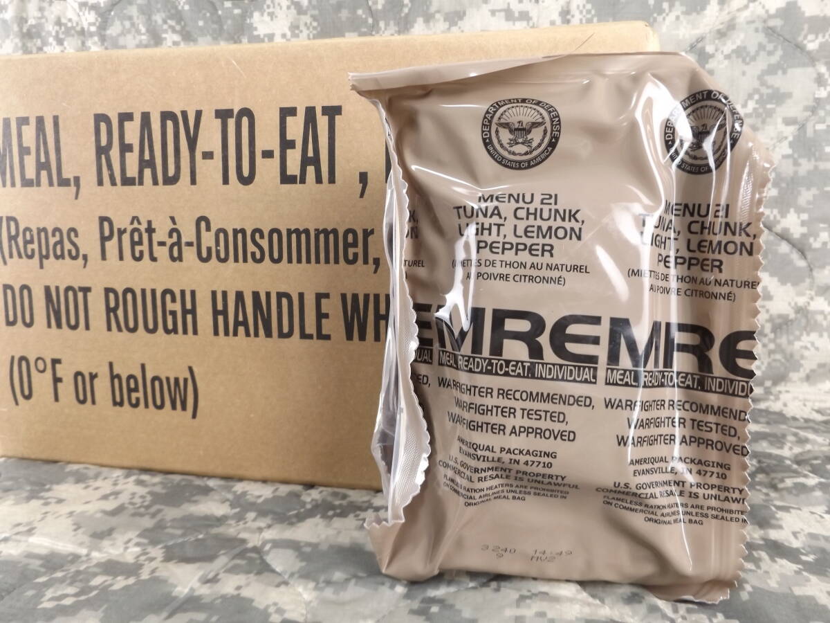箱だし 2026年9月検品 MENU-21 MREレーション 米軍 ミリ飯 箱だし 2026年9月検品 MENU-21 MREレーション 米軍 ミリ飯