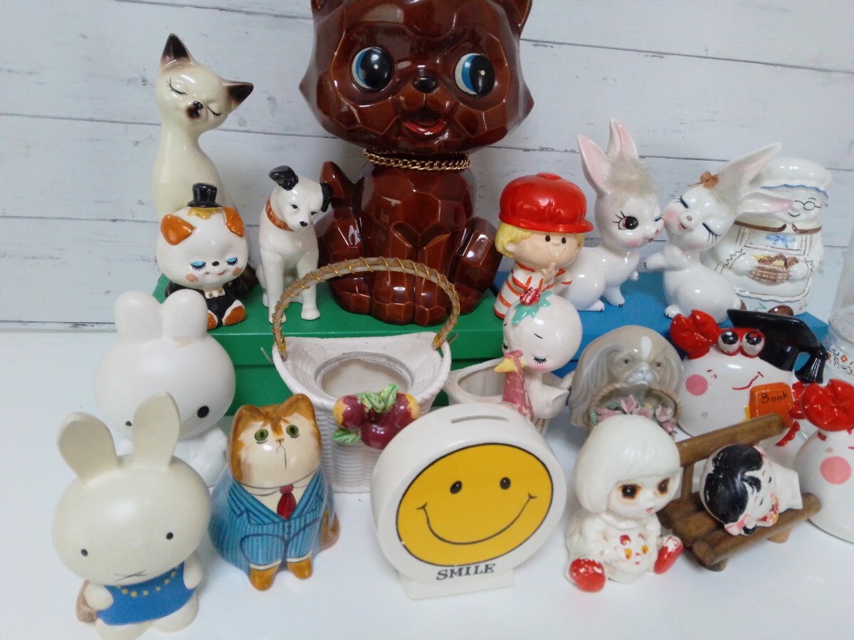 ☆昭和レトロ☆当時物☆陶器☆人形☆貯金箱☆置物☆まとめて ☆昭和レトロ☆当時物☆陶器☆人形☆貯金箱☆置物☆まとめて