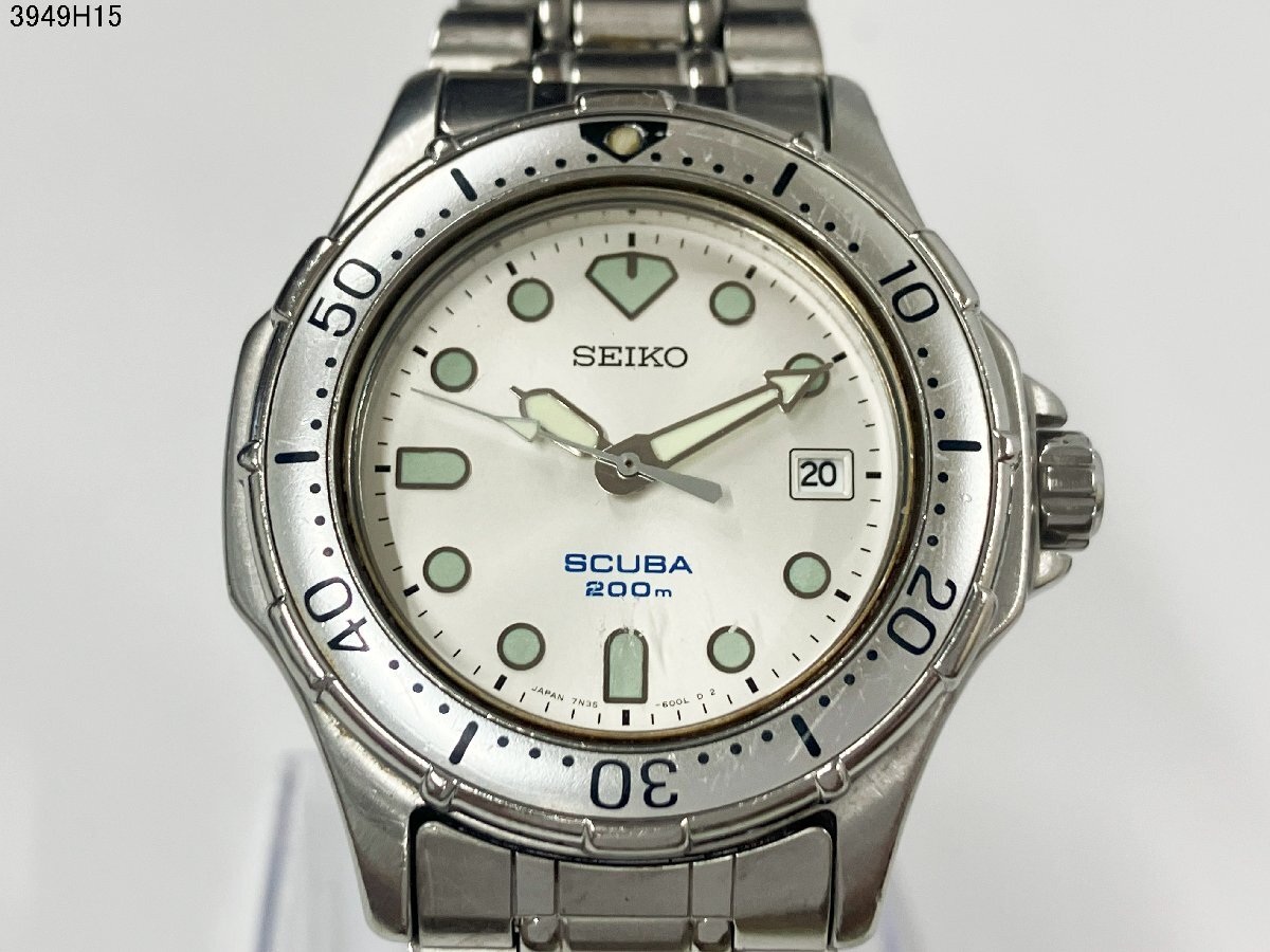 稼働品 SEIKO セイコー SCUBA 200m スキューバ 7N35-6000 稼働品 SEIKO セイコー SCUBA 200m スキューバ 7N35-6000