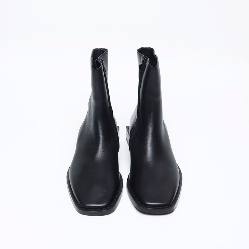 バレンシアガ BALENCIAGA ブーツ BBロゴ サイドジップ レザー バレンシアガ BALENCIAGA ブーツ BBロゴ サイドジップ レザー