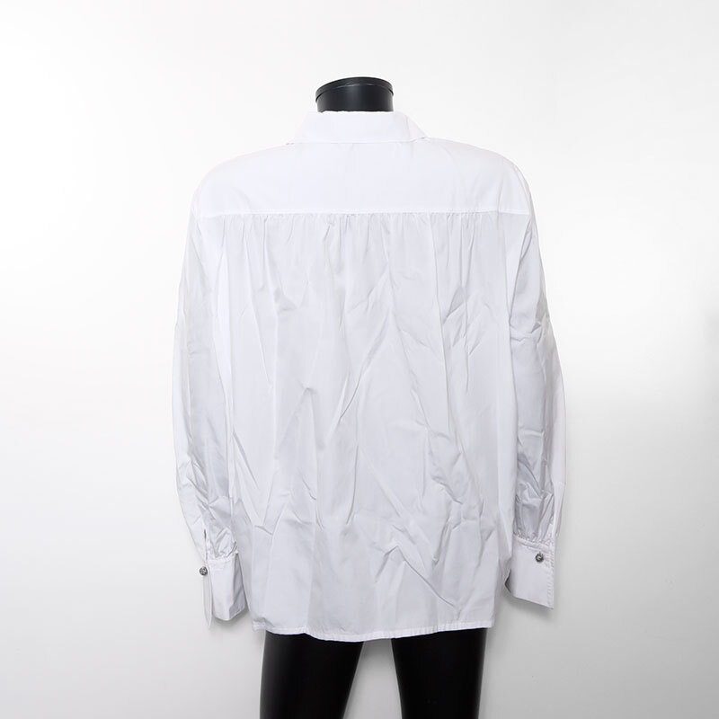 クリスチャンディオール Christian Dior 長袖シャツ Size:M ロゴ ホワイト