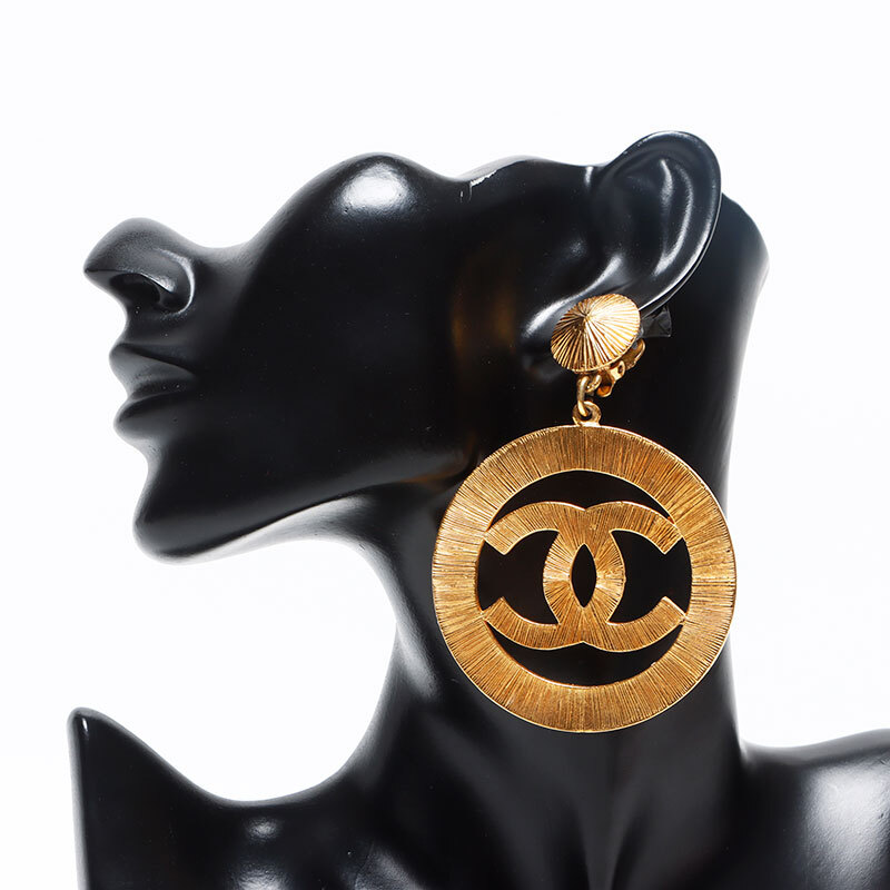 シャネル CHANEL イヤリング デカココマーク 93A 1993 ゴールド