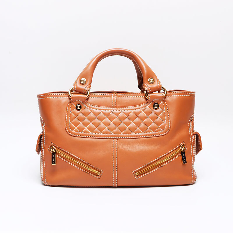 セリーヌ CELINE ハンドバッグ レザー ブラウン