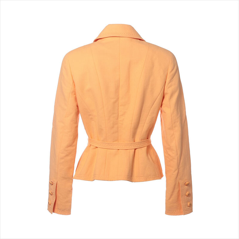 シャネル CHANEL ジャケット ココボタン ジャケット Size:36 オレンジ