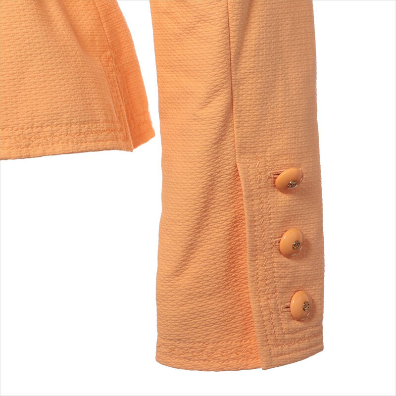 シャネル CHANEL ジャケット ココボタン ジャケット Size:36 オレンジ