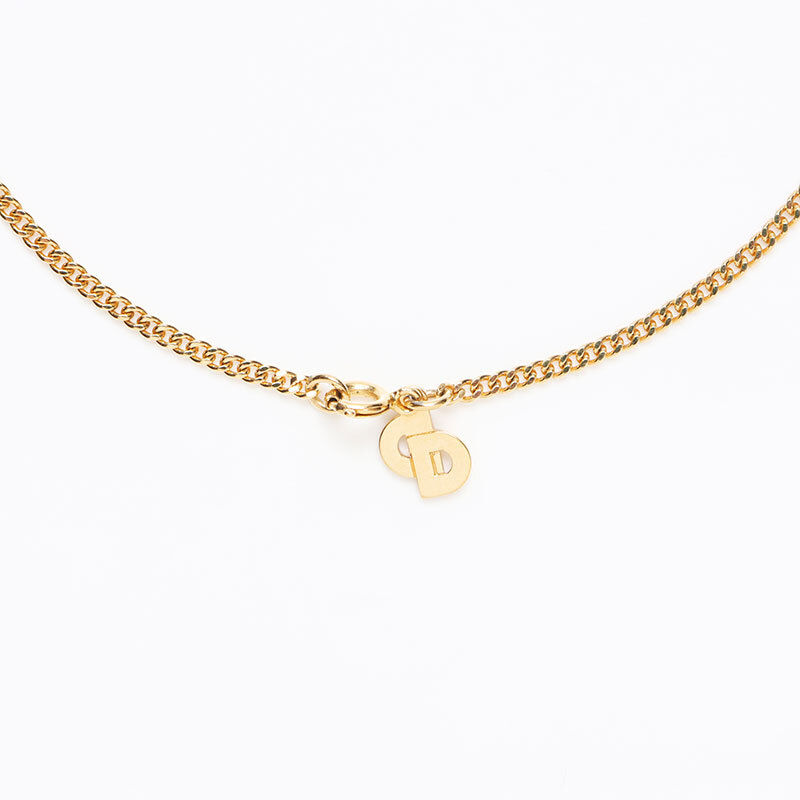  Christian Dior Christian Dior колье CD Logo Gold 
