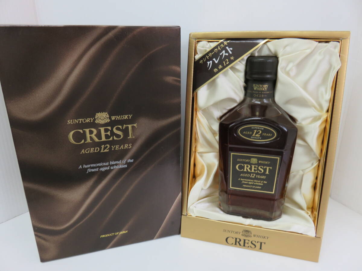 古酒 サントリー ウイスキー クレスト CREST 12年 未開栓 古酒 サントリー ウイスキー クレスト CREST 12年 未開栓