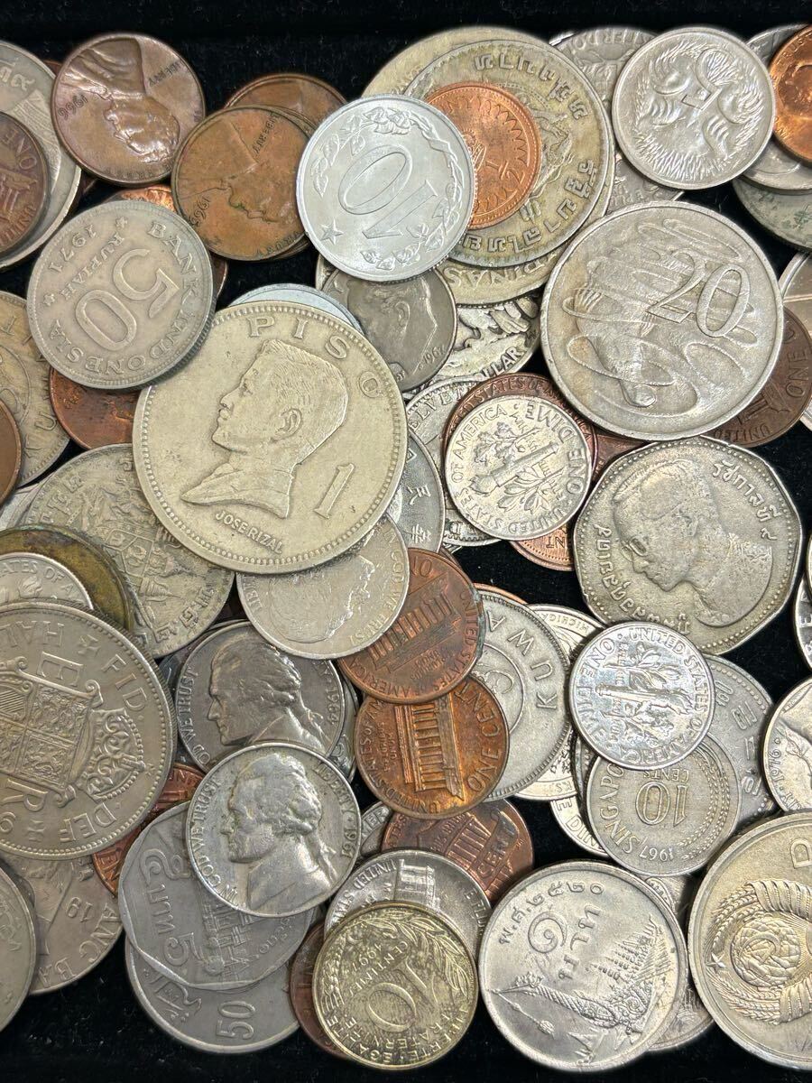 海外硬貨 外国コイン 総重量 約2.3kg アメリカ 韓国 マレーシア