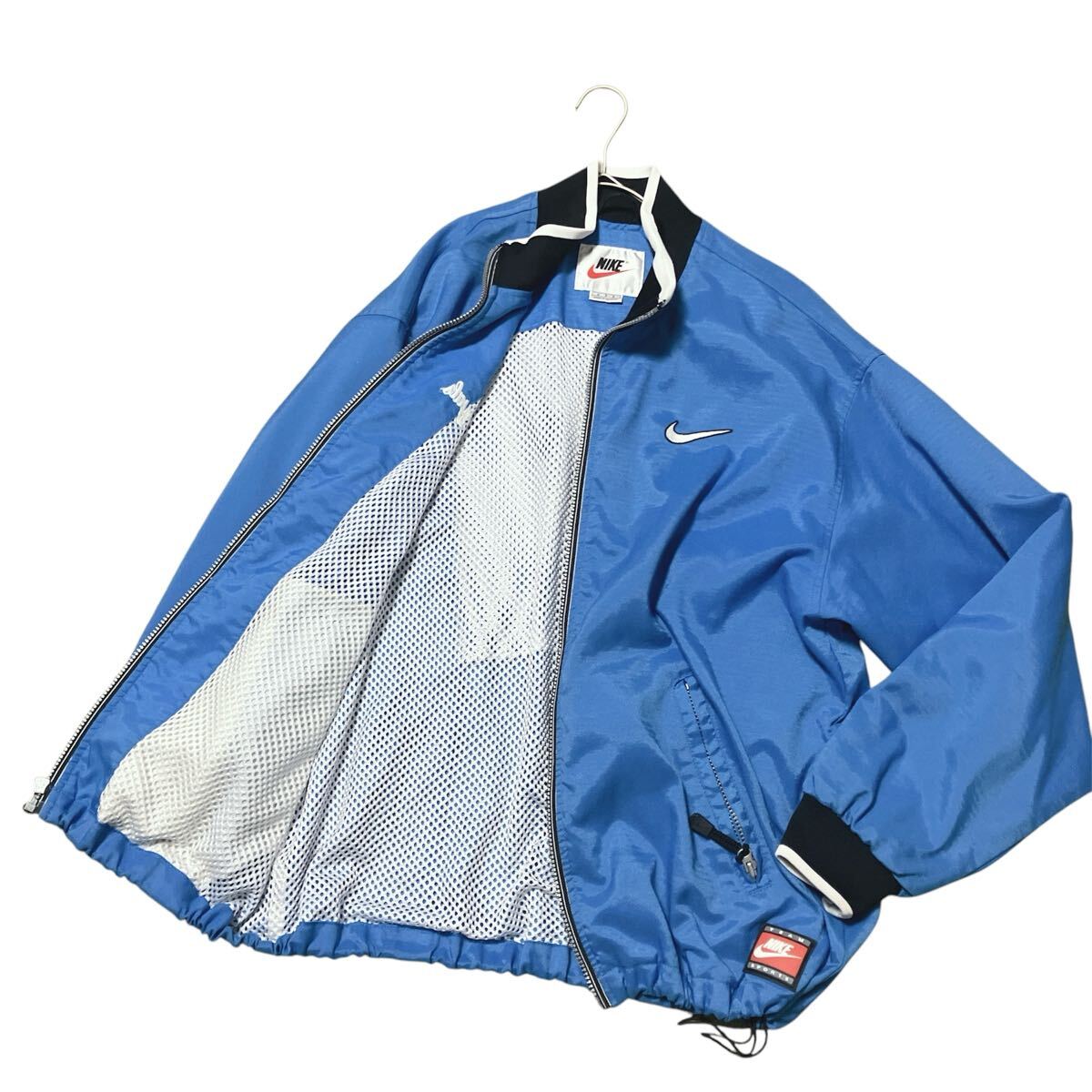 NIKE 90s 銀タグ M〜L 白タグ ナイロンジャケット ロゴ刺繍 y2k NIKE 90s 銀タグ M〜L 白タグ ナイロンジャケット ロゴ刺繍 y2k